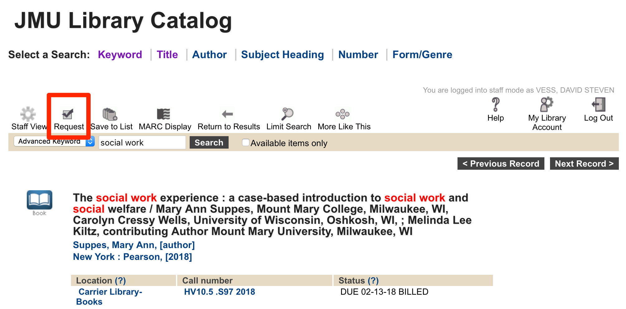 Borrow & Renew JMU Libraries
