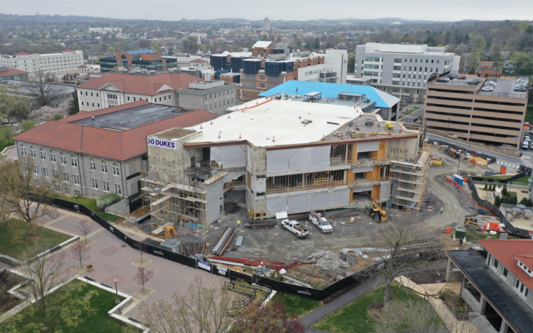 Photos of Carrier Library Construction Progress - JMU Libraries
