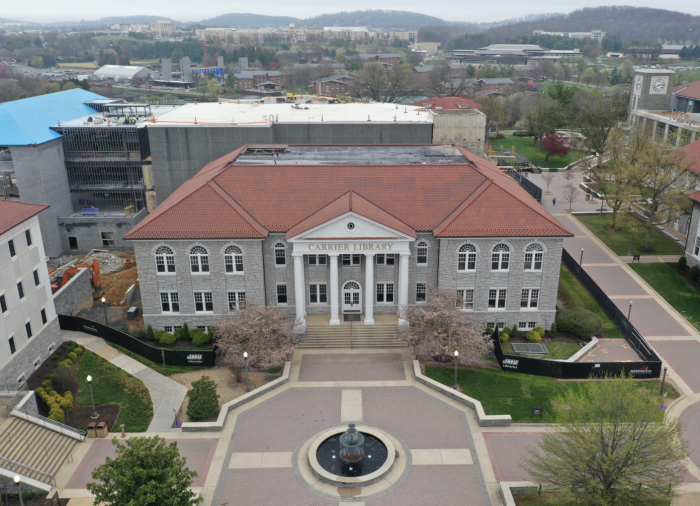 Photos of Carrier Library Construction Progress - JMU Libraries