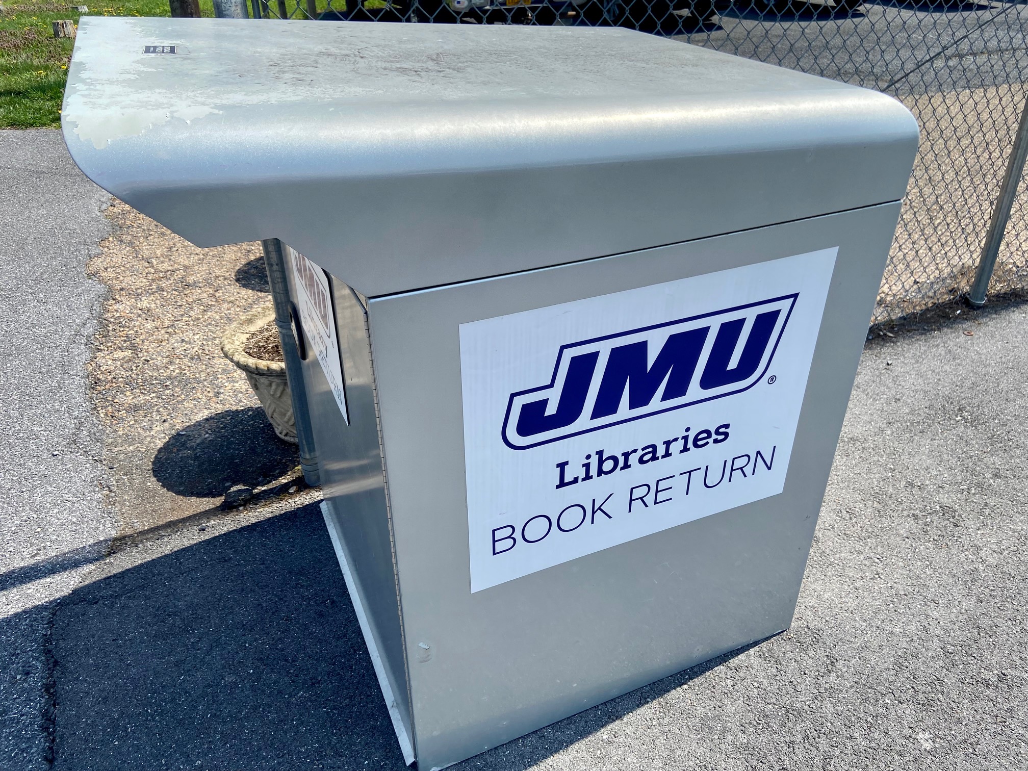 New Book Drop Location JMU Libraries