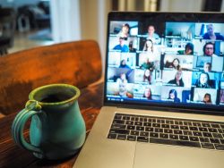 computer and mug