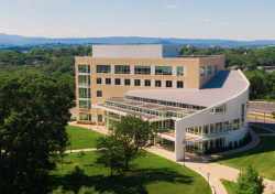 Aerial view of Rose Library